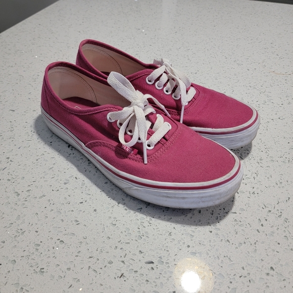 Burgundy Vans Authentic Sneakers - Picture 2 of 5